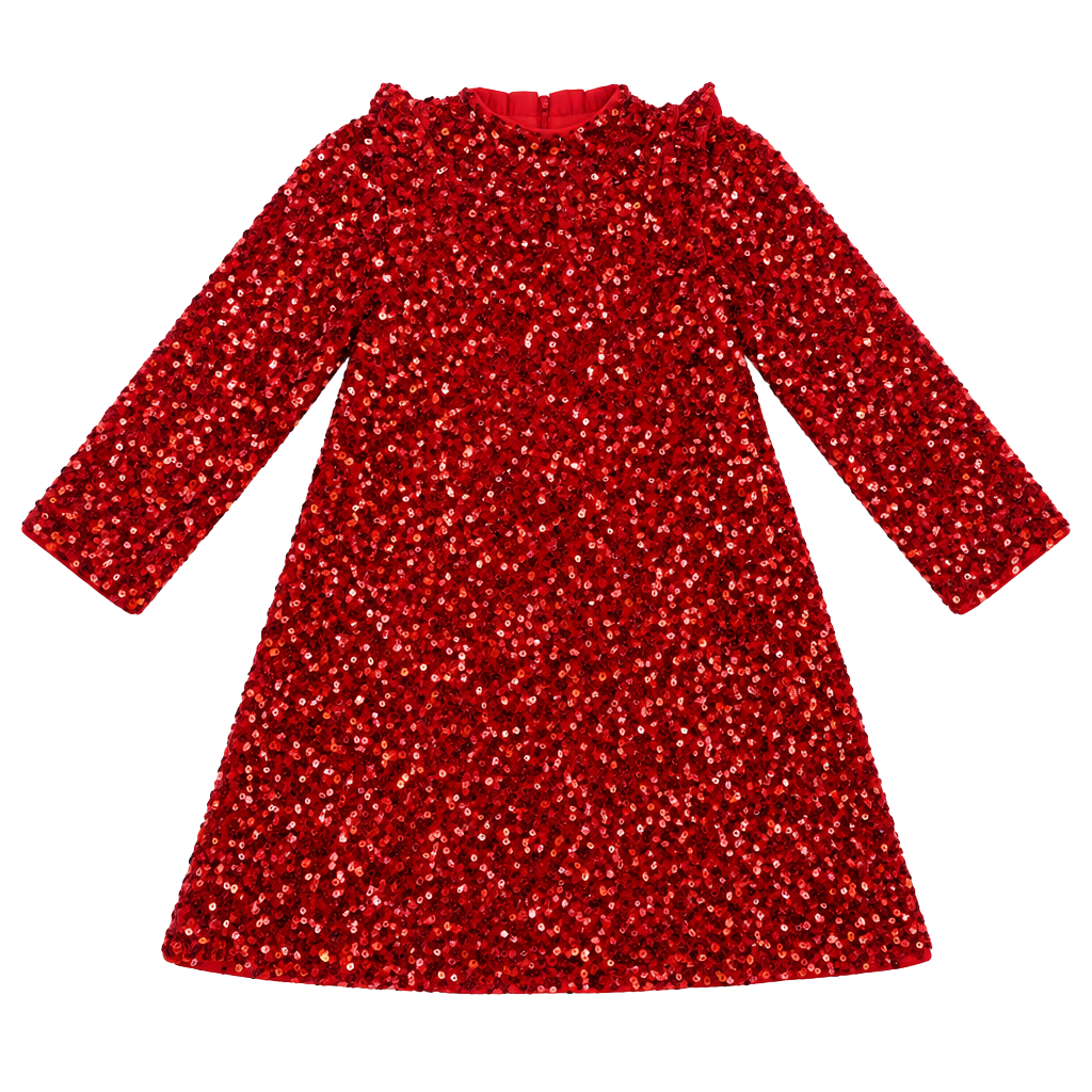 M&S Red Sequin Dress Size 7-8 Years
Holiday
Party
Xmas
Formal
Little girls 1