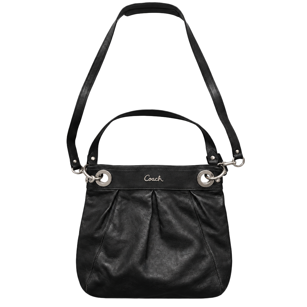 Coach Black Leather Shoulder Bag F17605 1