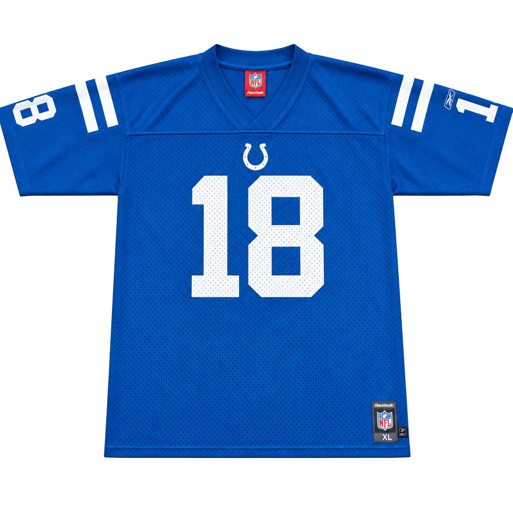 Reebok Indianapolis Colts Peyton Manning #18 Jersey Size XL Blue NFL 1