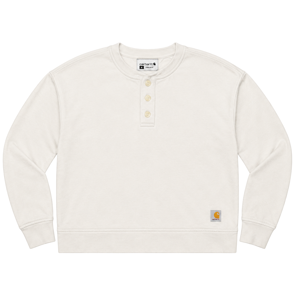 Carhartt Loose Fit French Terry Henley Sweatshirt Size S Light Green 1