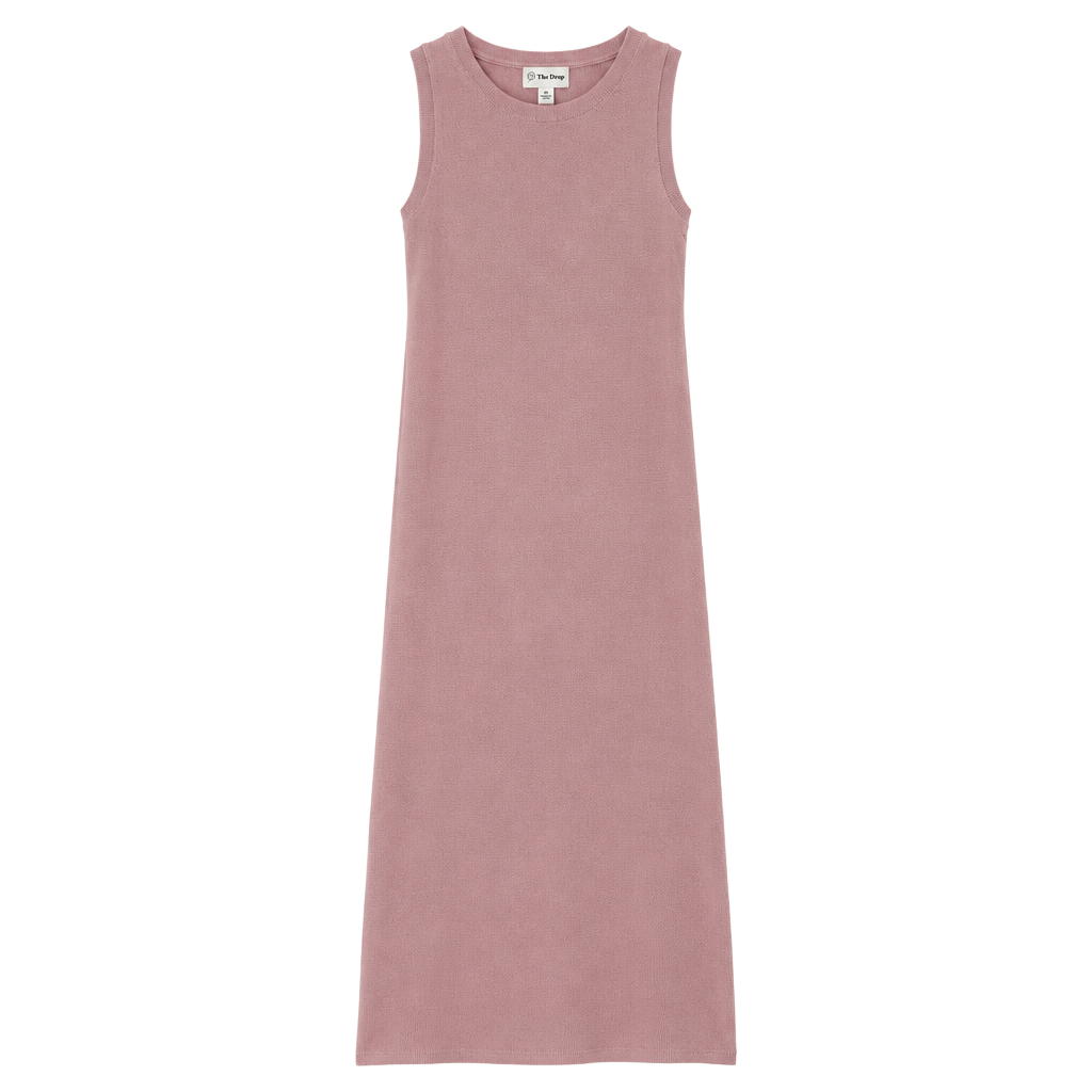The Drop Midi Dress Size XS Pink Ribbed Sweater Dress 1