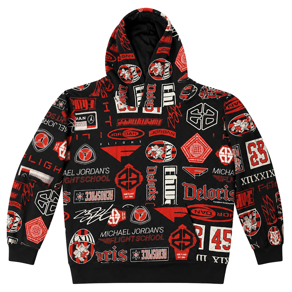 Jordan MJ Essentials AOP Youth Pullover Hoodie 1