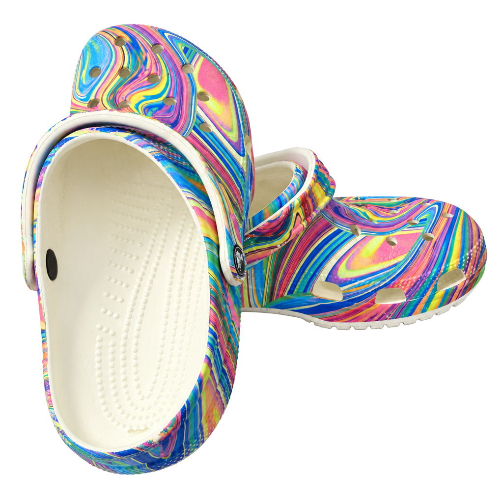 Crocs Classic Clog Out Of This World Size M8 W10 Pastel Marbled 1