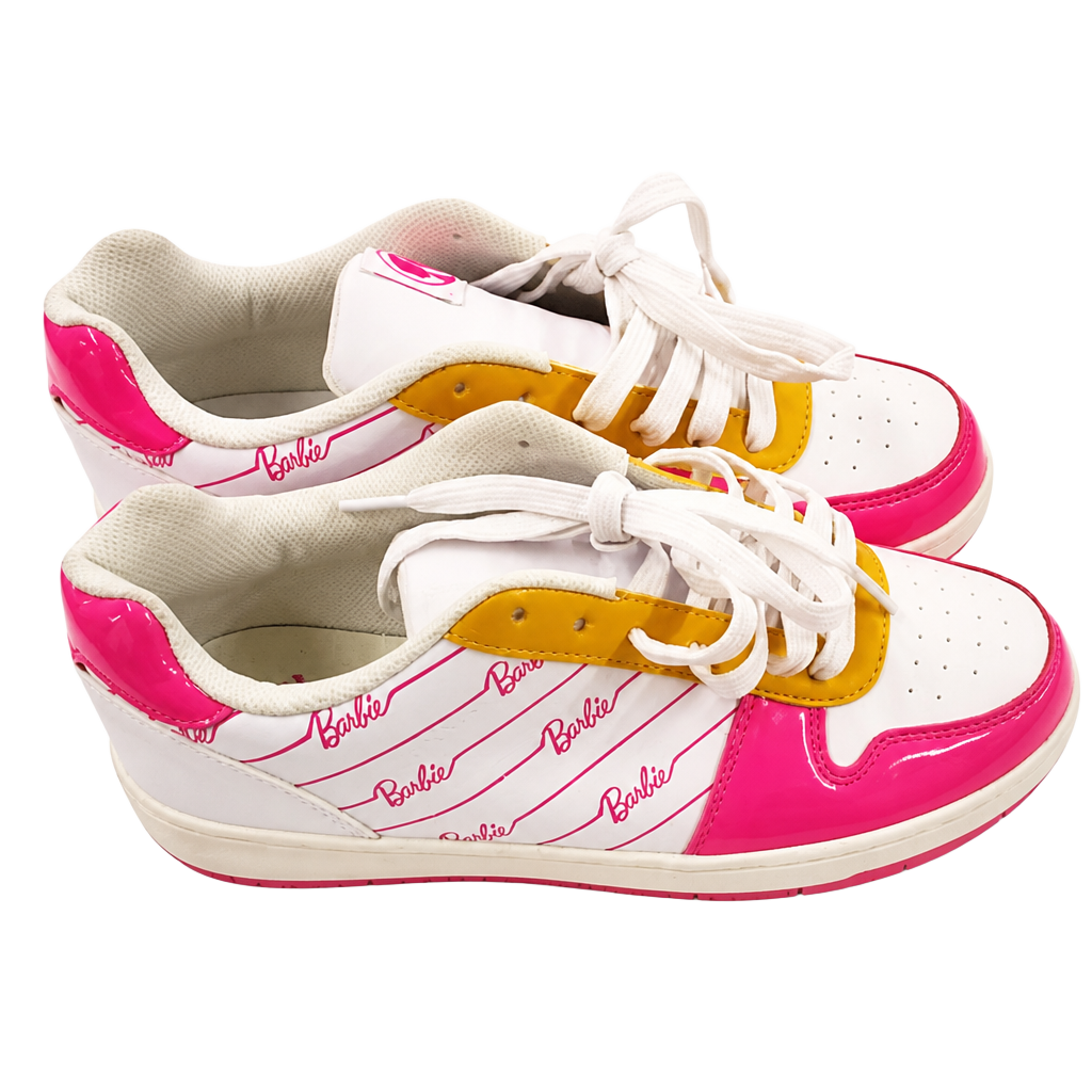 Barbie Kids' Pink and White Sneakers 1