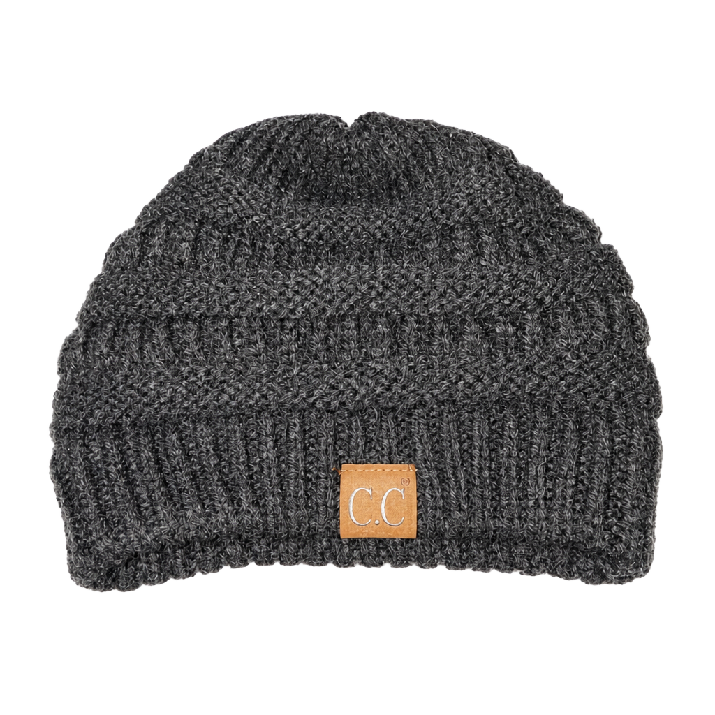 CC Brand Solid Black Ribbed Beanie "The Original" Beanie – Gals and Dogs Boutique Limited, 1