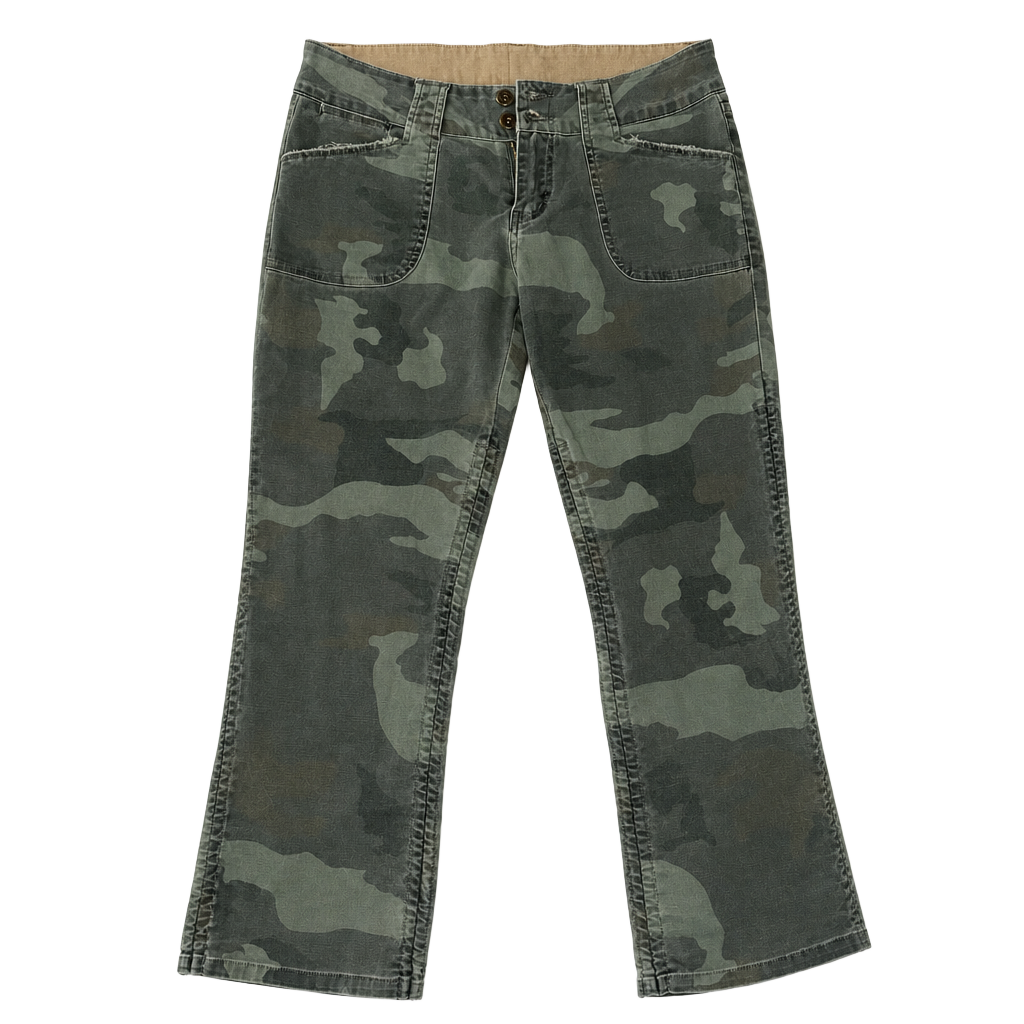 Bubblegum USA American Flavour Women's Camouflage Print Pants Style BG7533N-521G 1