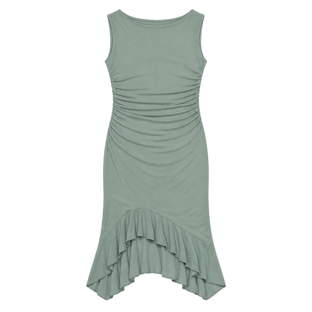 Women's Elegant Bodycon Midi Sleeveless Dress 1