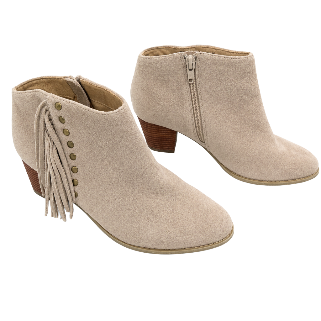 Vionic Faros size 9 tan fringe leather boots with ankle bootie orthotic
*$130 on Shoe Shack (see pic)* 1