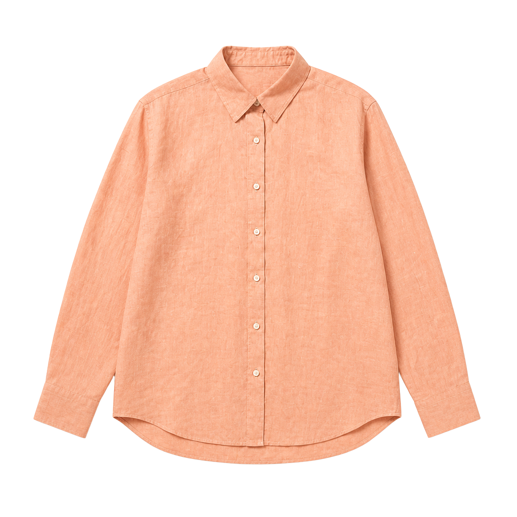 Uniqlo Women's Premium Linen Long-Sleeve Shirt Size L 1