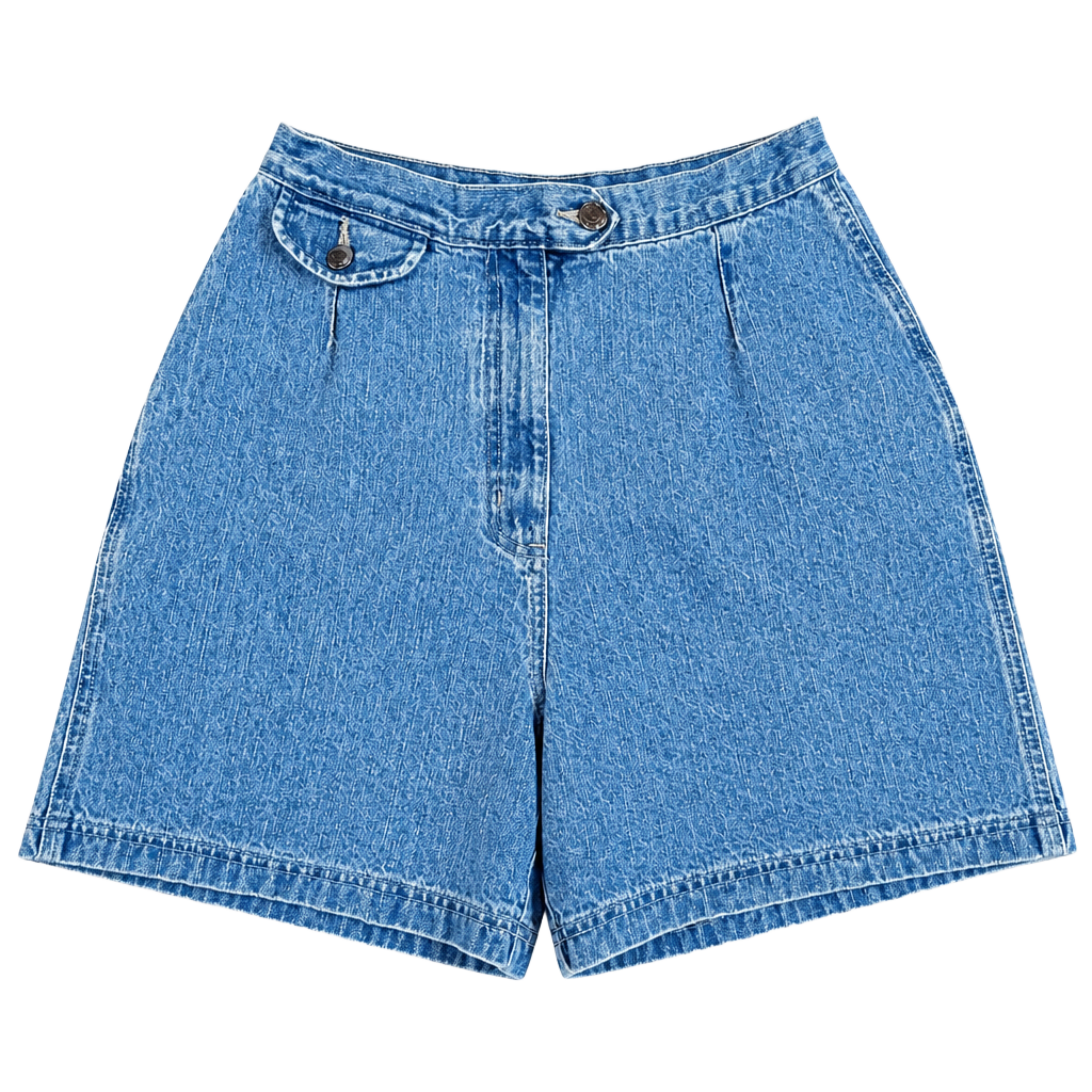 Vintage St John Bay High-Waisted Mom Denim Shorts Size 12 1
