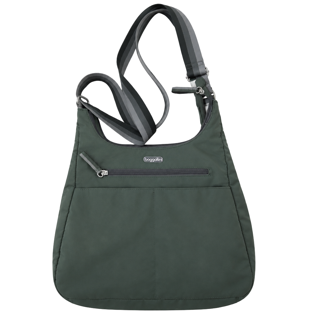 Baggallini On Track Crossbody Bag Green Nylon 1
