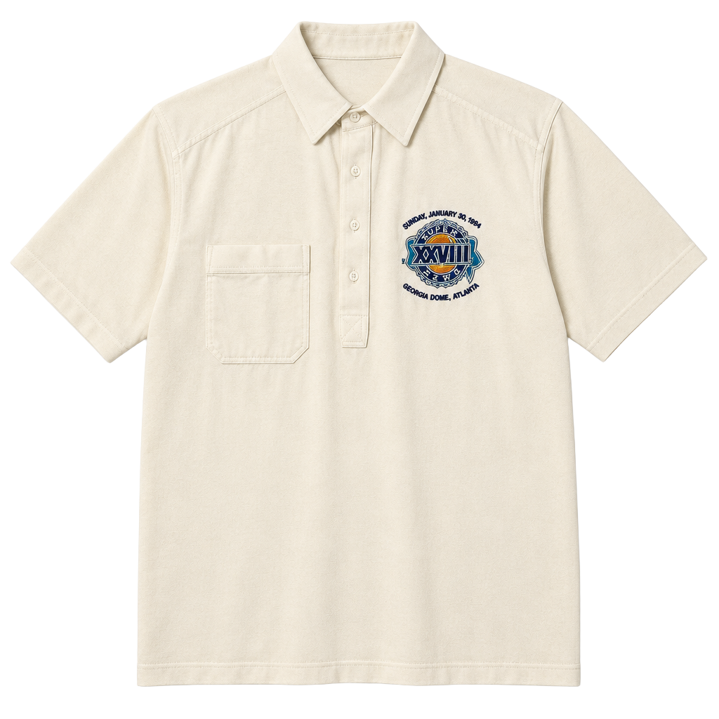 All Apparel Super Bowl XXVIII Polo Size M Vintage 1994 1