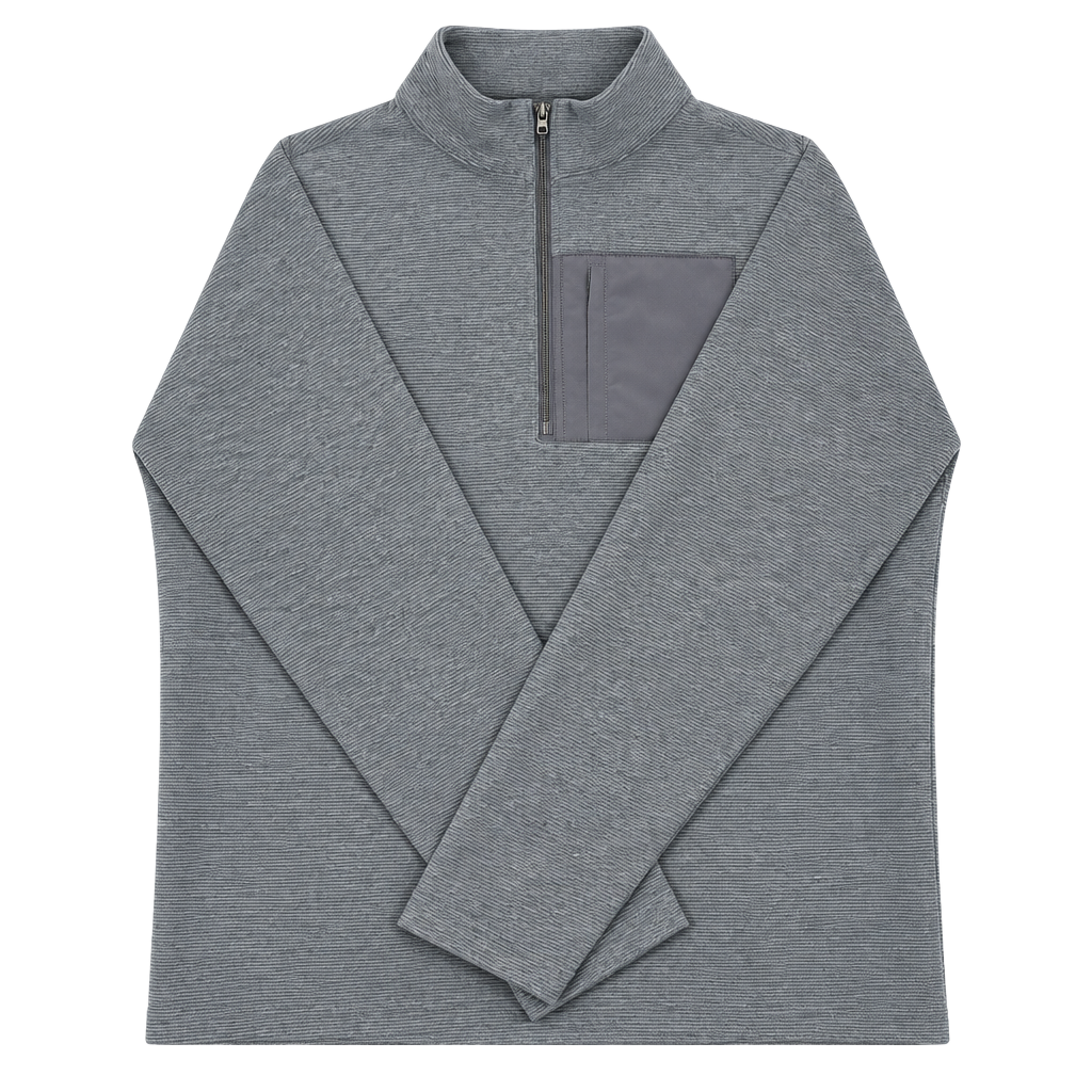 Grand Slam Performance Quarter-Zip Pullover Size L Blue Fleece 1