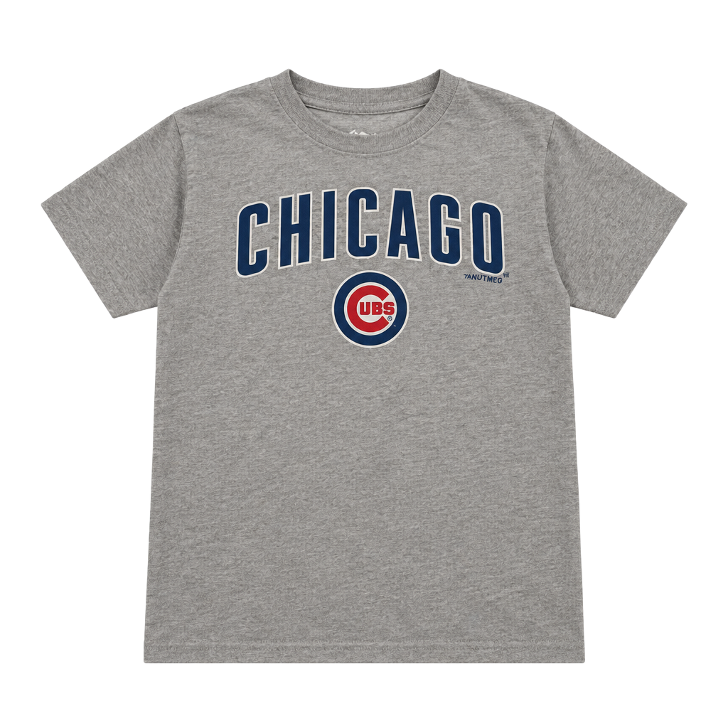 Majestic Chicago Cubs T-Shirt Size S Gray MLB Baseball 1