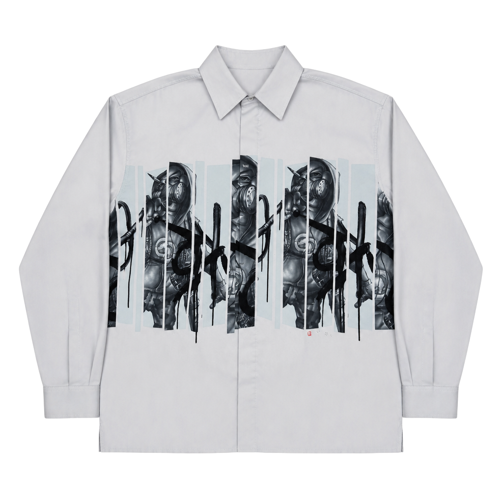 Vintage Ecko Unltd Graffiti Button Up Shirt Size XXL 1