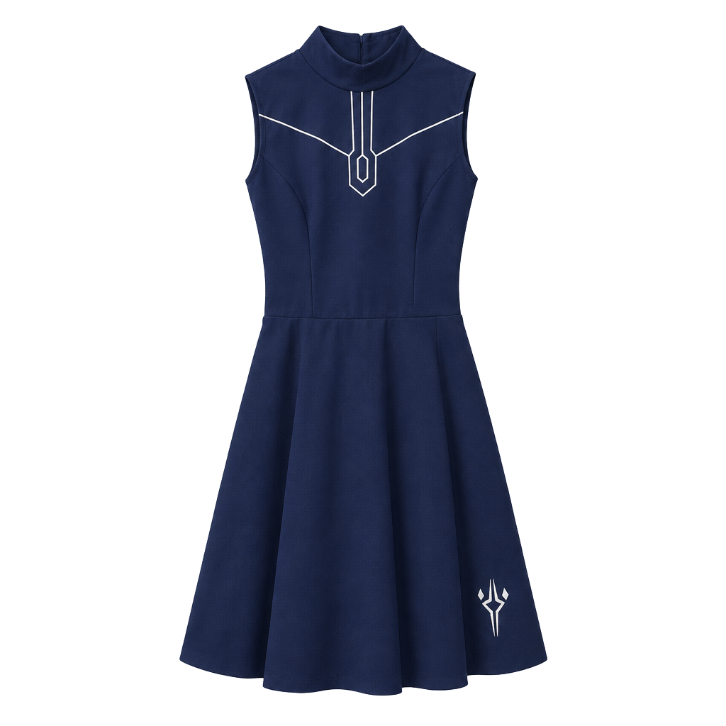 Her Universe Star Wars Ahsoka Tano Dress Size MD Blue Sleeveless 1