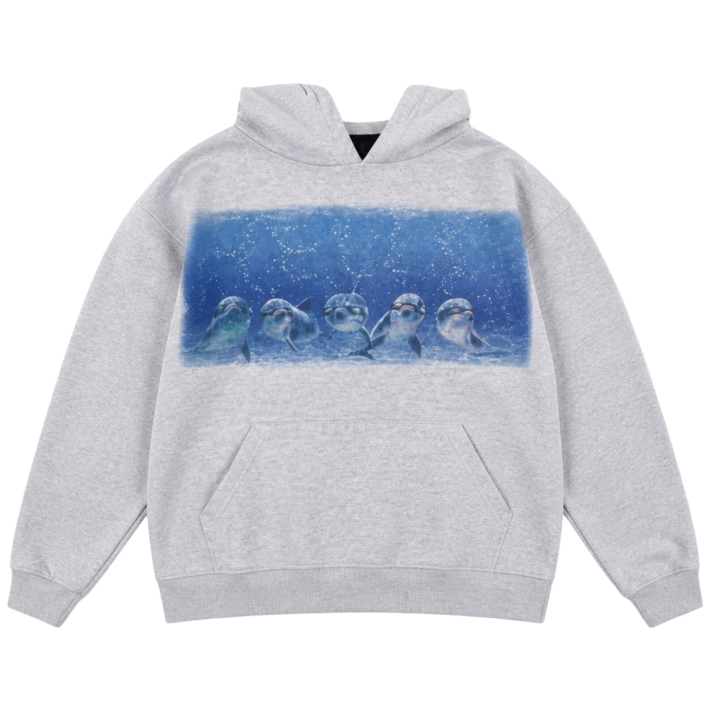 Vintage Exist Sports Line Kids Gray Hoodie Made In Usa Dolphins VTG 1