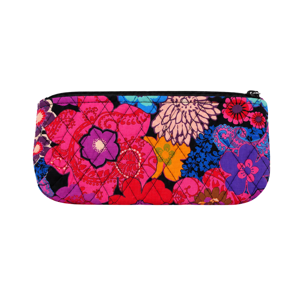 Vera Bradley Quilted Floral Cosmetic Pouch Pencil Case 1