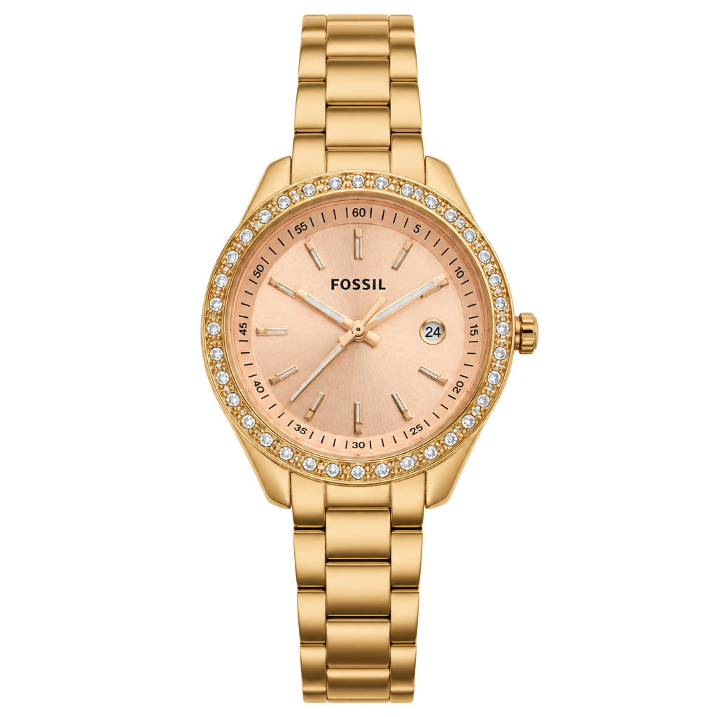 Fossil Mini Stella ES3196 Rose Gold Crystal Watch 1
