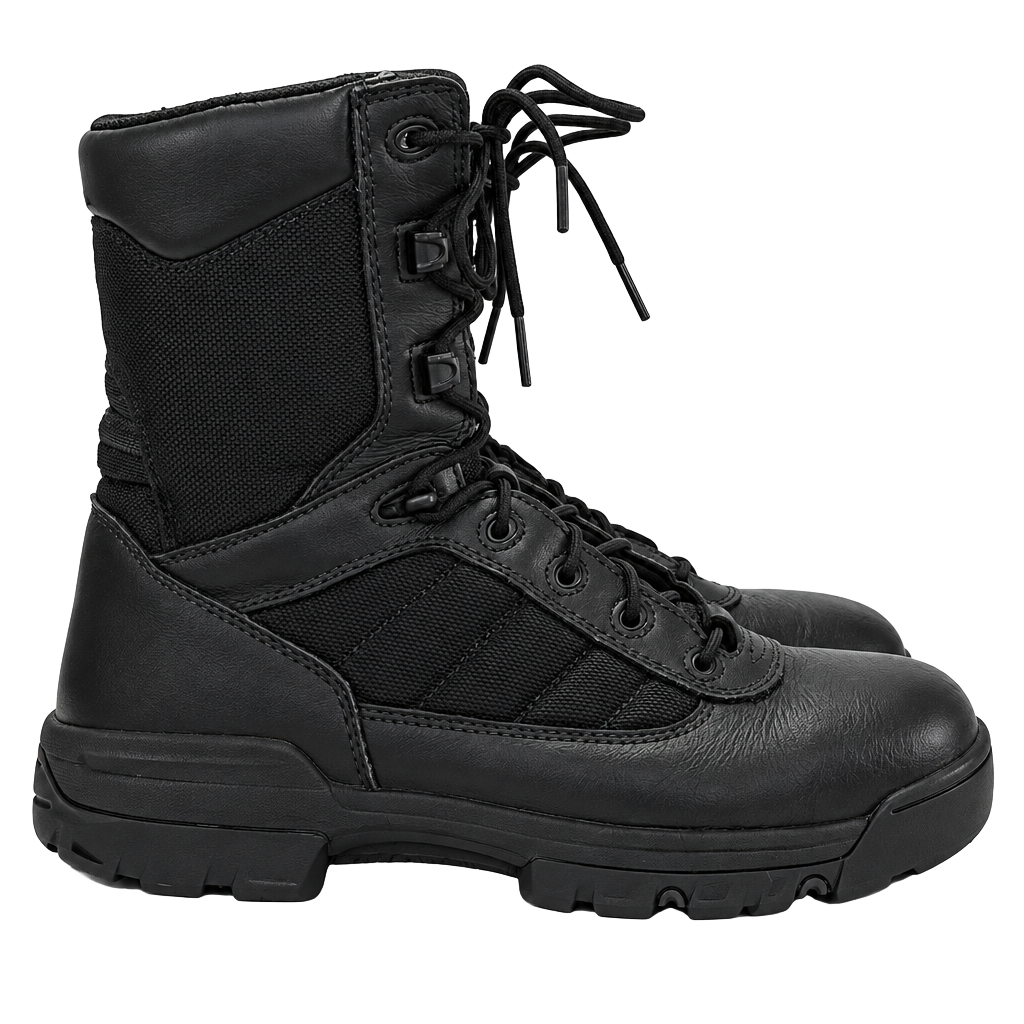 Bates Tactical Boots Size 11 Black Leather Side Zip 1