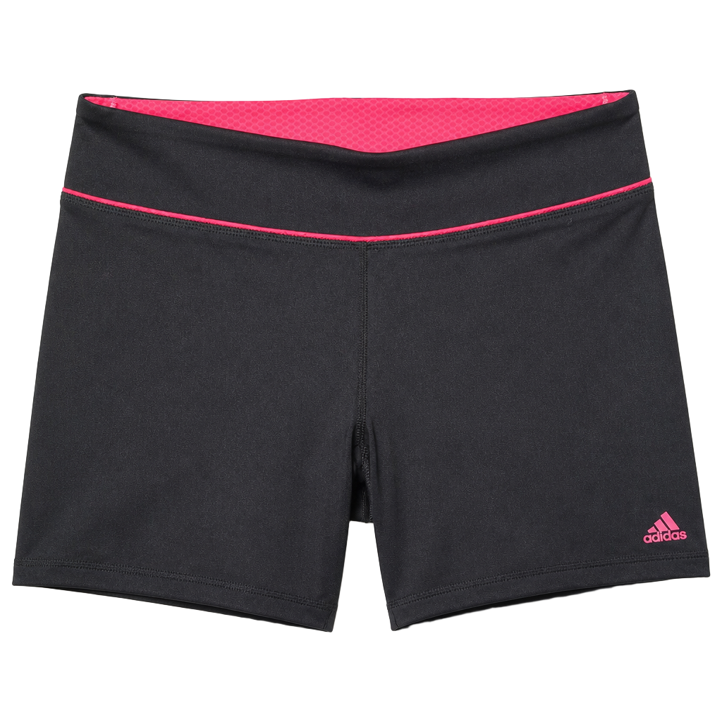 Adidas Athletic Shorts Size M Black Pink 1