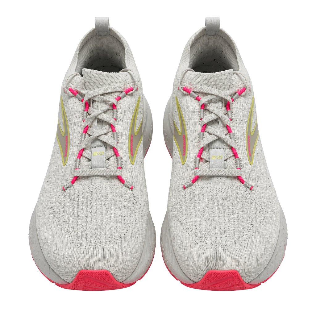 Brooks Glycerin StealthFit 20 Gray Pink Running Shoes 1