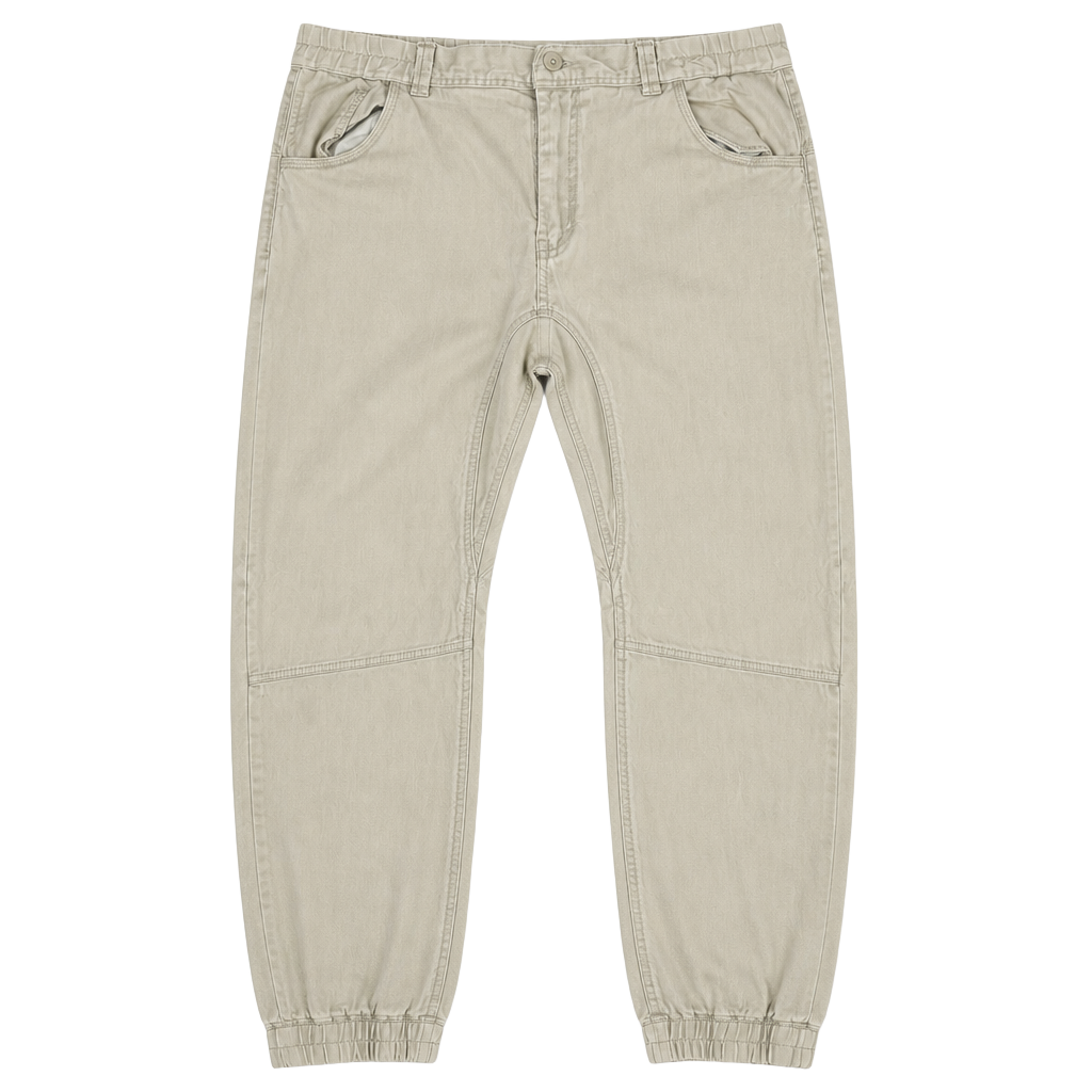 Akademiks Men's Beige Elastic Waist Jogger Pants Size XL 1