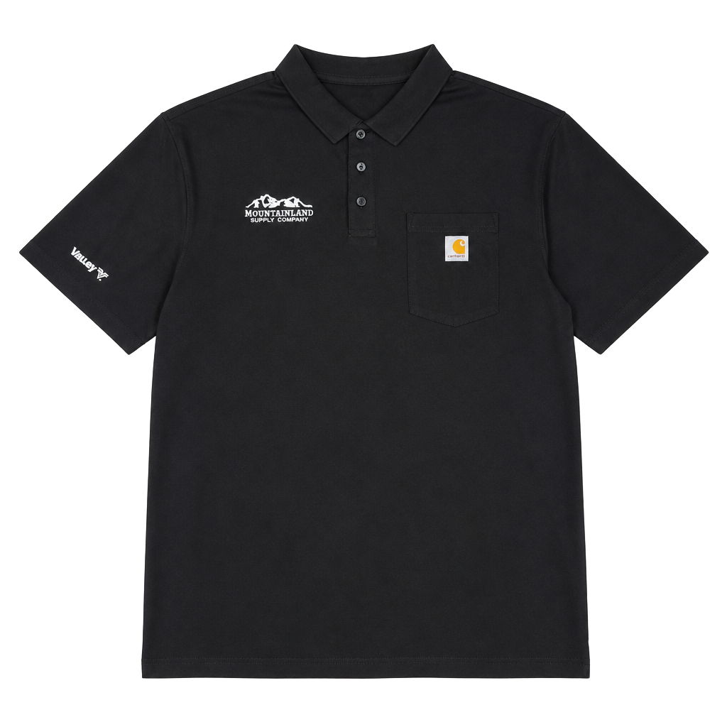 Carhartt Loose Fit Polo Shirt Black 2XL Mountainland Supply Company 1