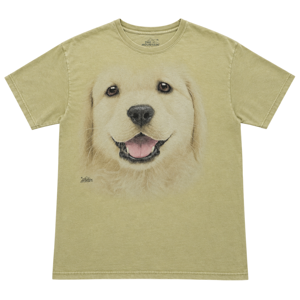 The Mountain Golden Retriever Puppy T-Shirt Size XL 1
