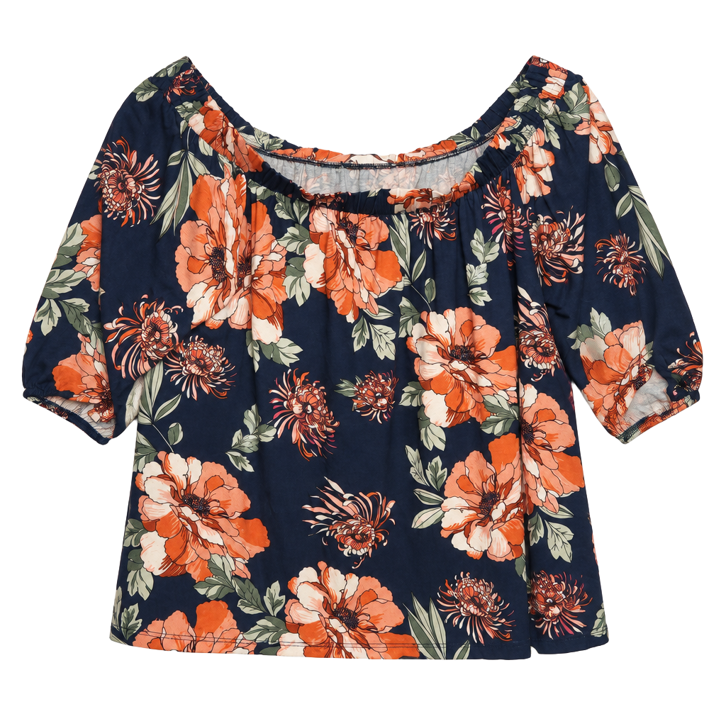 Floral Off The Shoulder Blouse 1