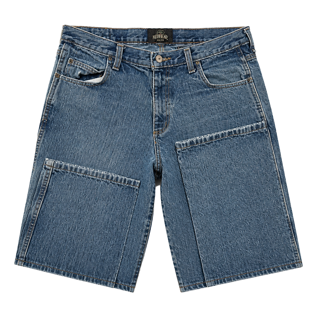 RedHead Mens 33x32 Relaxed Fit Double Knee Utility Denim Jeans 1
