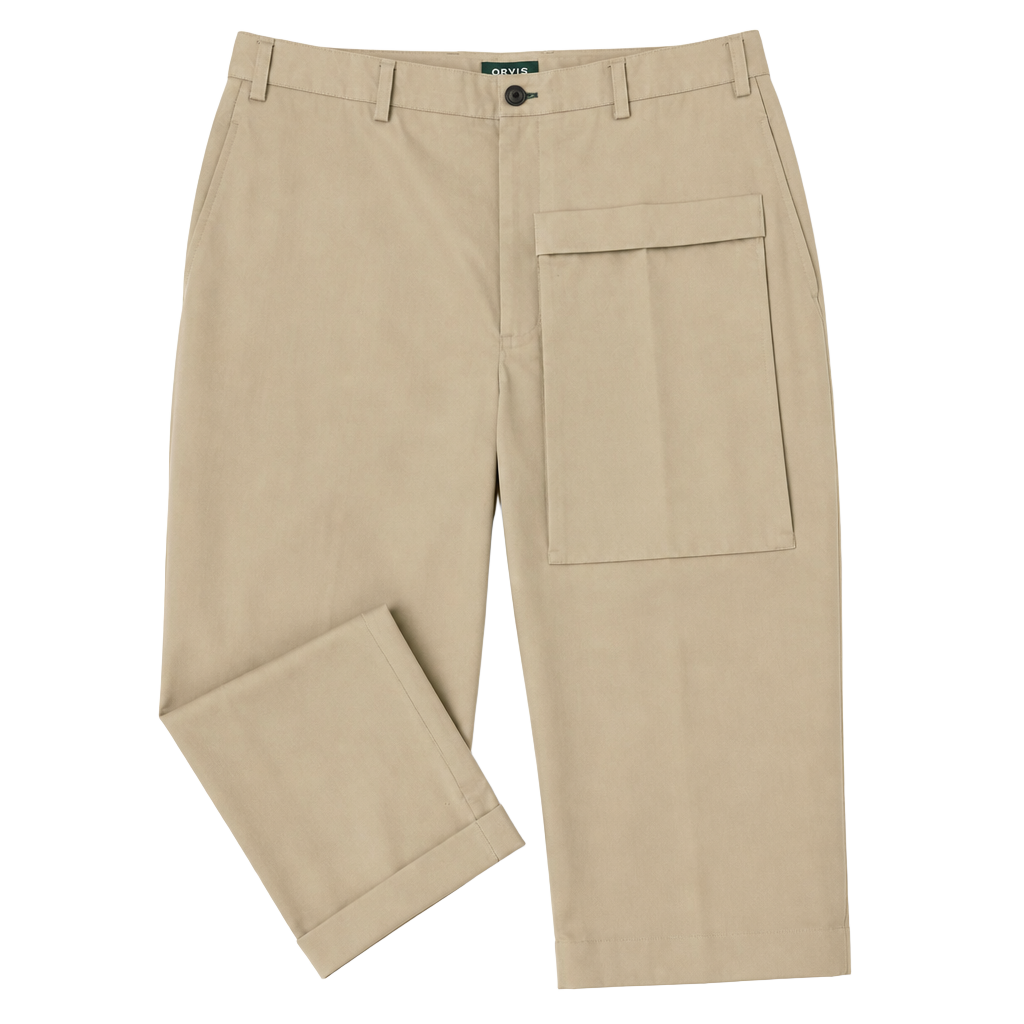 Orvis Chino Pants Men's Size 38 Khaki 100% Cotton RN 70534 1