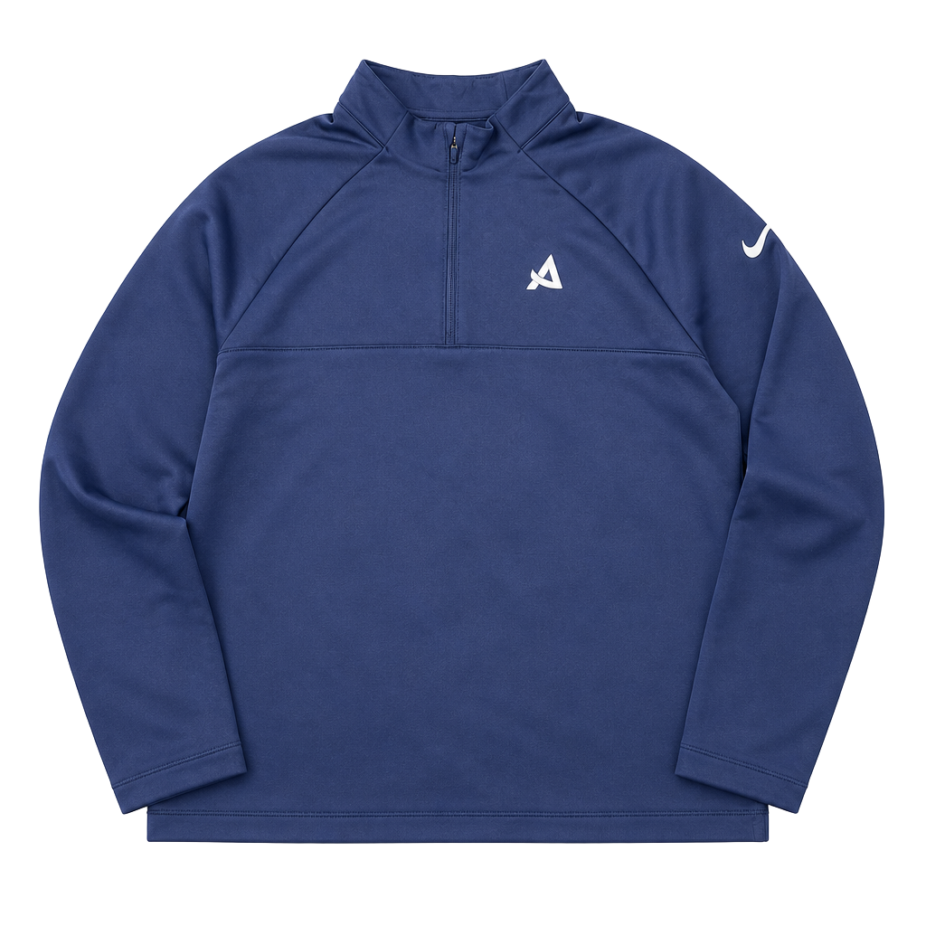 Nike Performance 1/4 Zip Pullover Jacket Navy Blue Men's XL 1