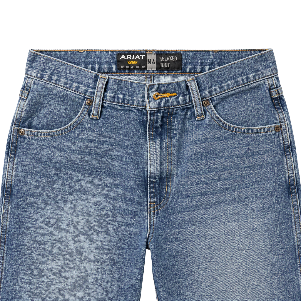 Ariat Men's Jeans Rebar Relaxed Boot M4 Size 34x30 Denim Jeans 1