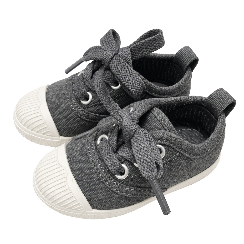 Chus Dylan Grey Shoes Grey Canvas Toddler Sneakers 1