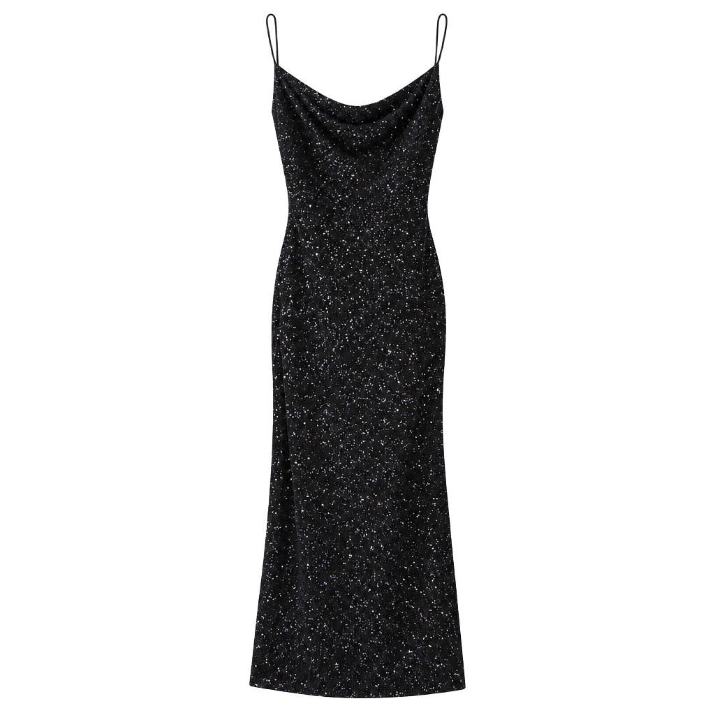 City Triangles Glitter Dress Black Whimsigoth Y2K 1