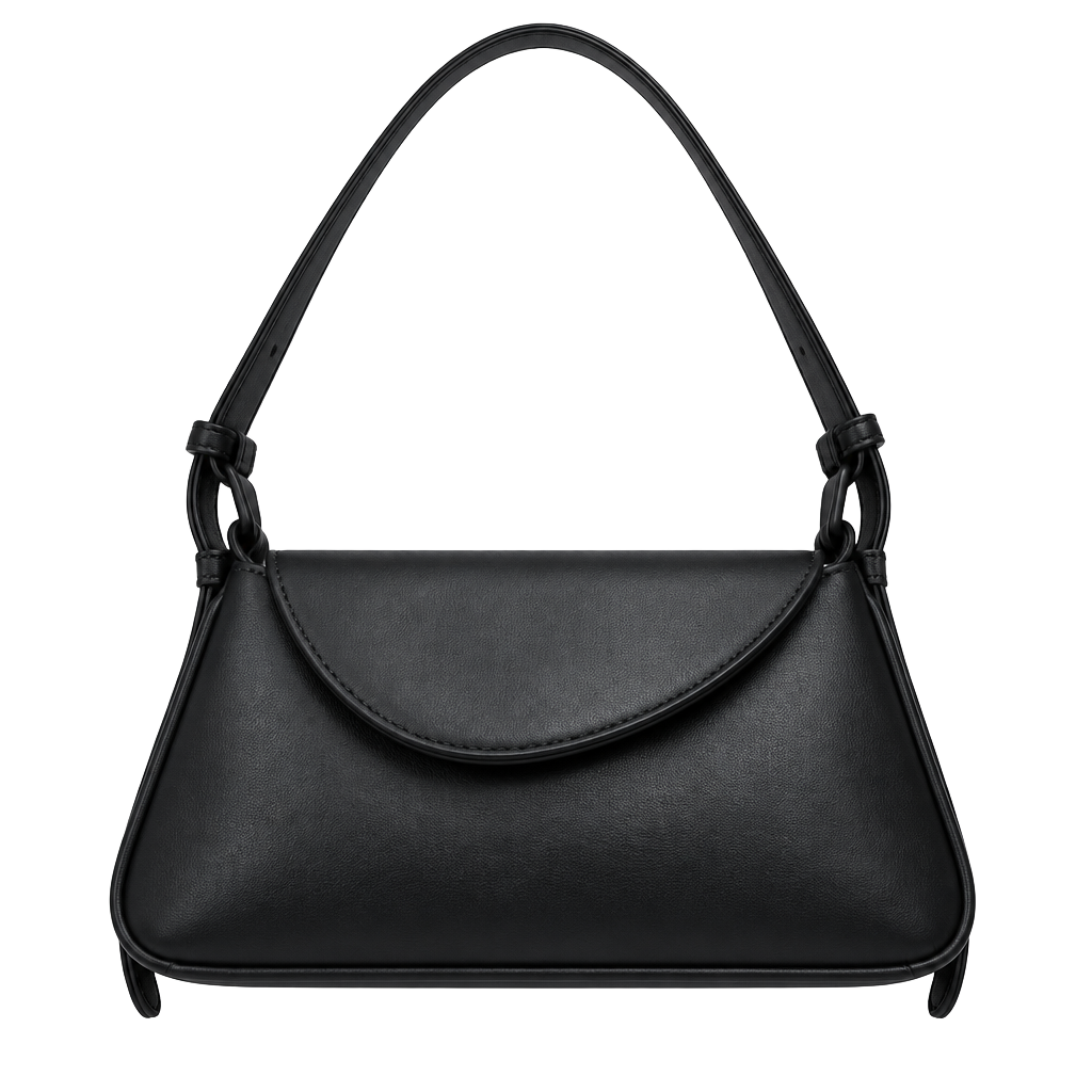 Urban Expressions Black Vegan Leather Handbag 1