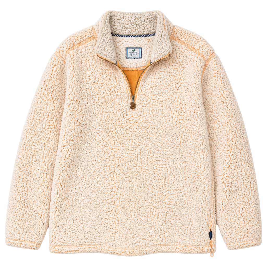 Properly Tied Pintail Pullover Sherpa Fleece 1/4 Zip Jacket Size L 1