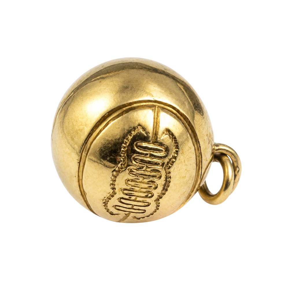 Vintage 1/20 12K Gold Filled Basketball Charm Pendant / Pocket Watch Fob 1