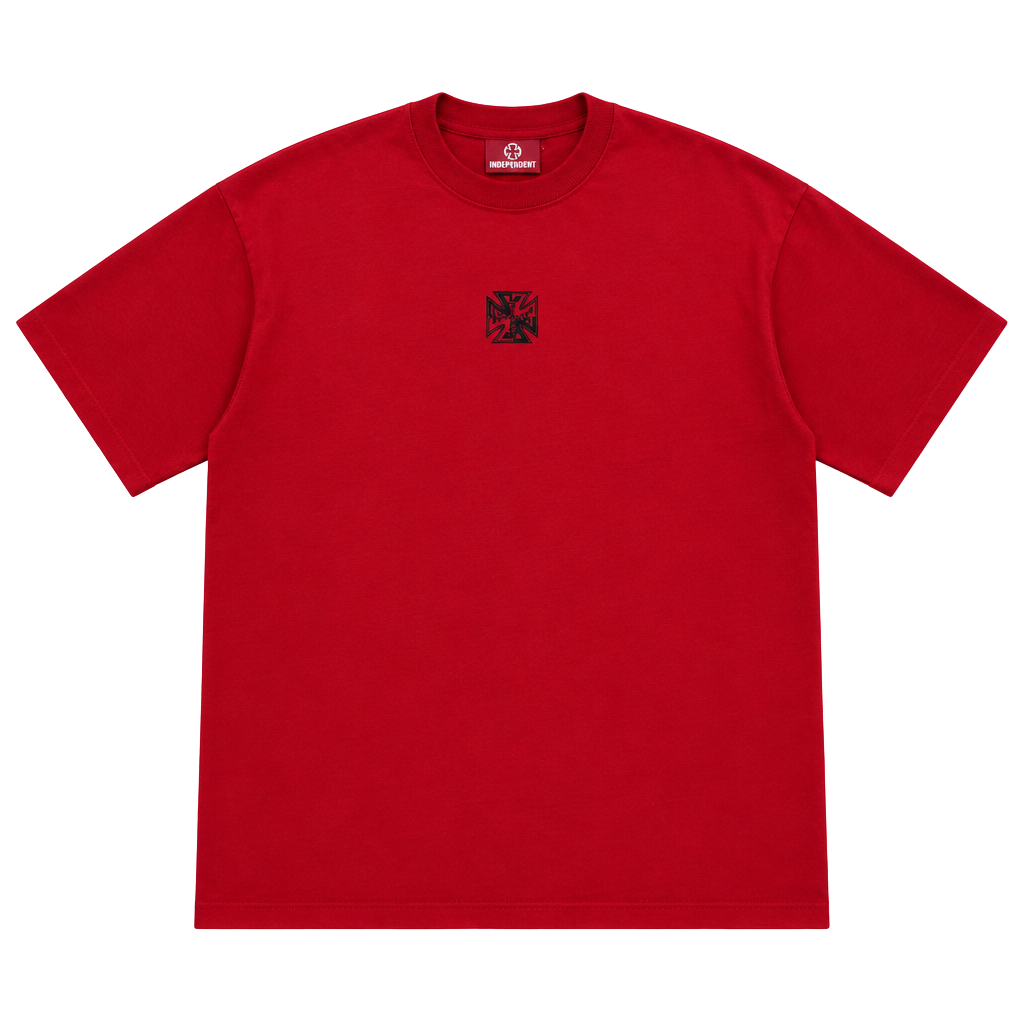 Vetements Biker Cross Logo T-Shirt Red 1