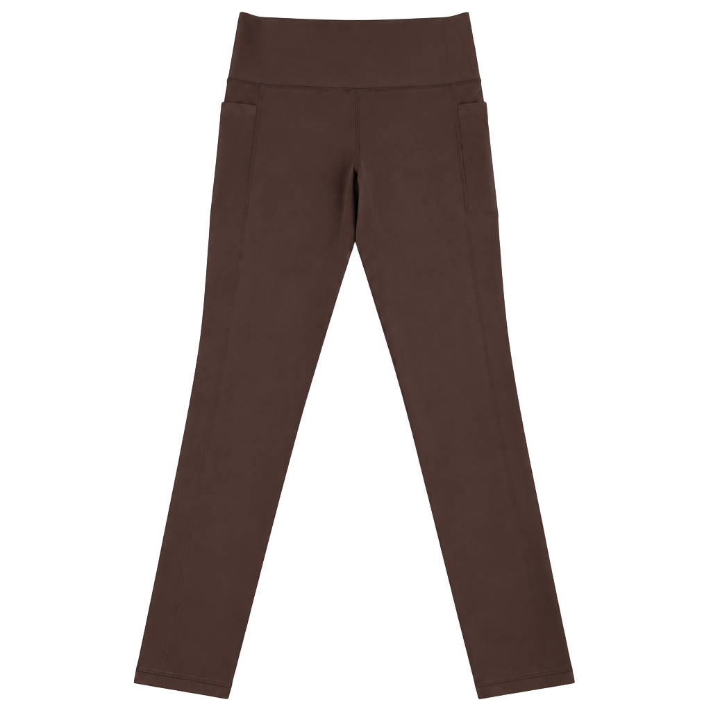 Athleta Salutation Stash Pocket II Size S rosey Brown Leggings 1