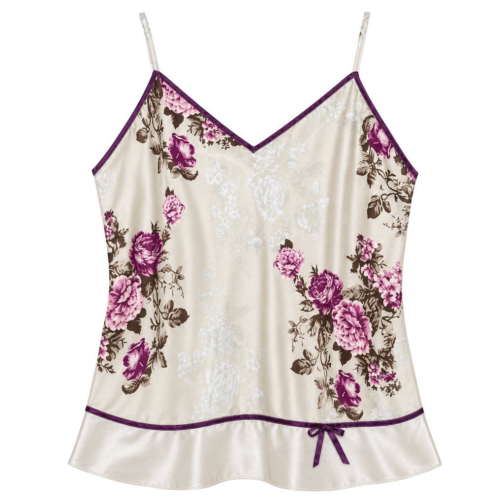 Vtg NWT Cami with Velvet Trim 1