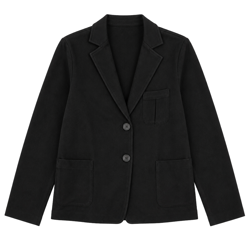 Sanctuary Clothing Los Angeles Black Cotton Blend Blazer Jacket 1