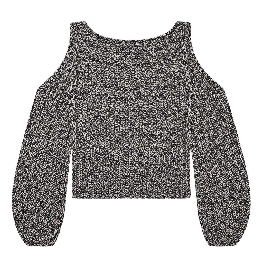 American Eagle Knit Sweater Vest Size M Black White Cropped 1