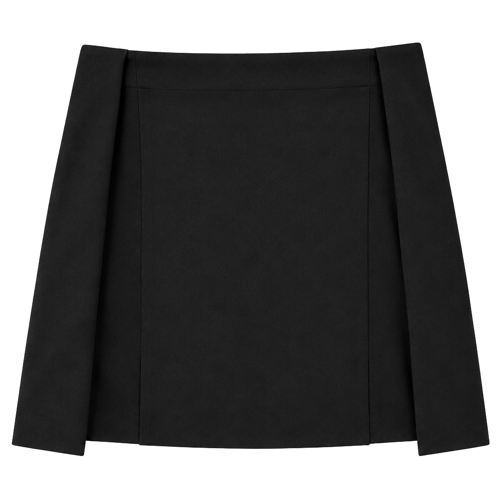 Forever 21 Skirt Size M Black Faux Suede Mini 1