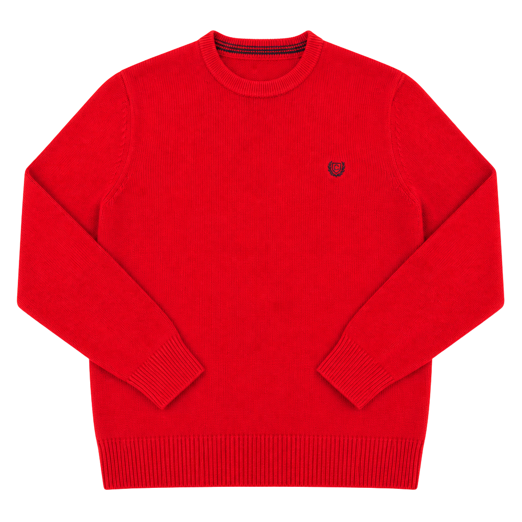 Chaps Men's Solid Crewneck Pullover Cotton Sweater 1