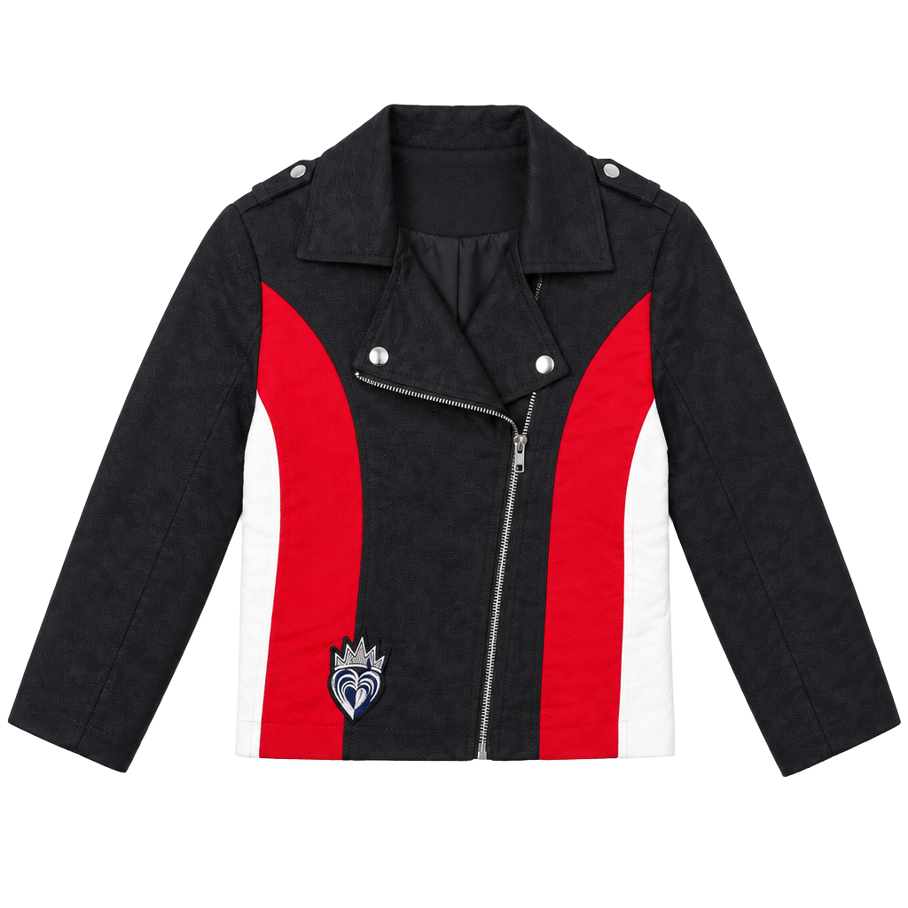 DSigned Disney Villain Jacket Size L Faux Suede 1
