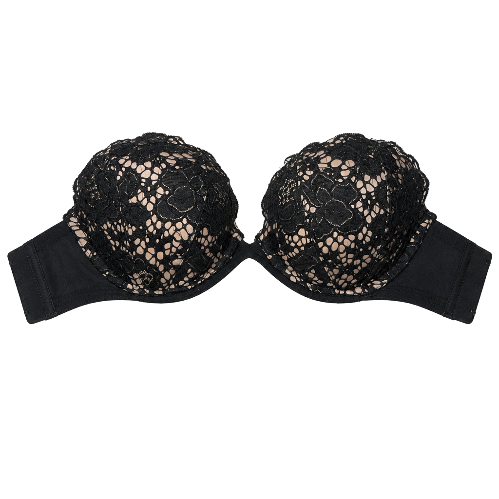 Victoria's Secret Very Sexy Black Lace Stapless Push-Up Bra Size 32C 1