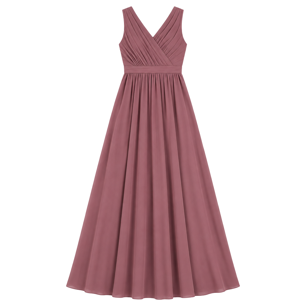 Azazie KingsleyDesert Rose A-Line Lace Chiffon Dress 1