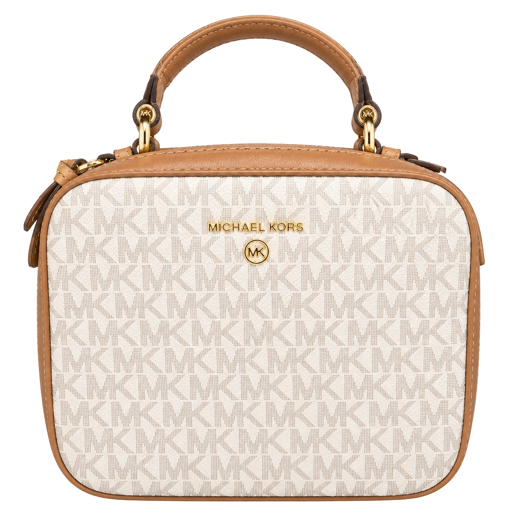 Michael Kors Jet Set Crossbody Bag Vanilla Logo 1